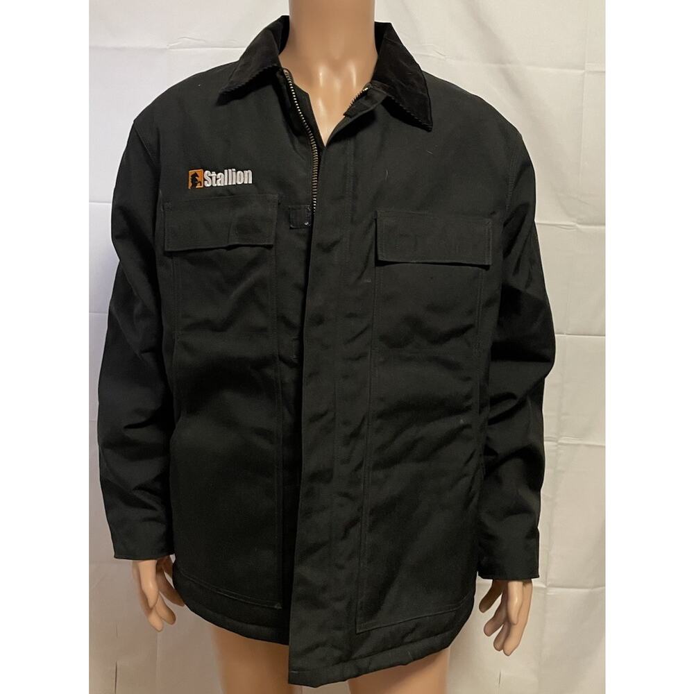 Carhartt Black Work Jacket Coat Size L/XL